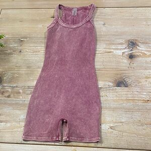 Women's Mauve Sleeveless Romper